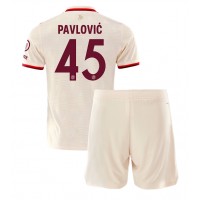 Bayern Munich Aleksandar Pavlovic #45 3rd trikot Kinder 2024-25 Kurzarm (+ Kurze Hosen)